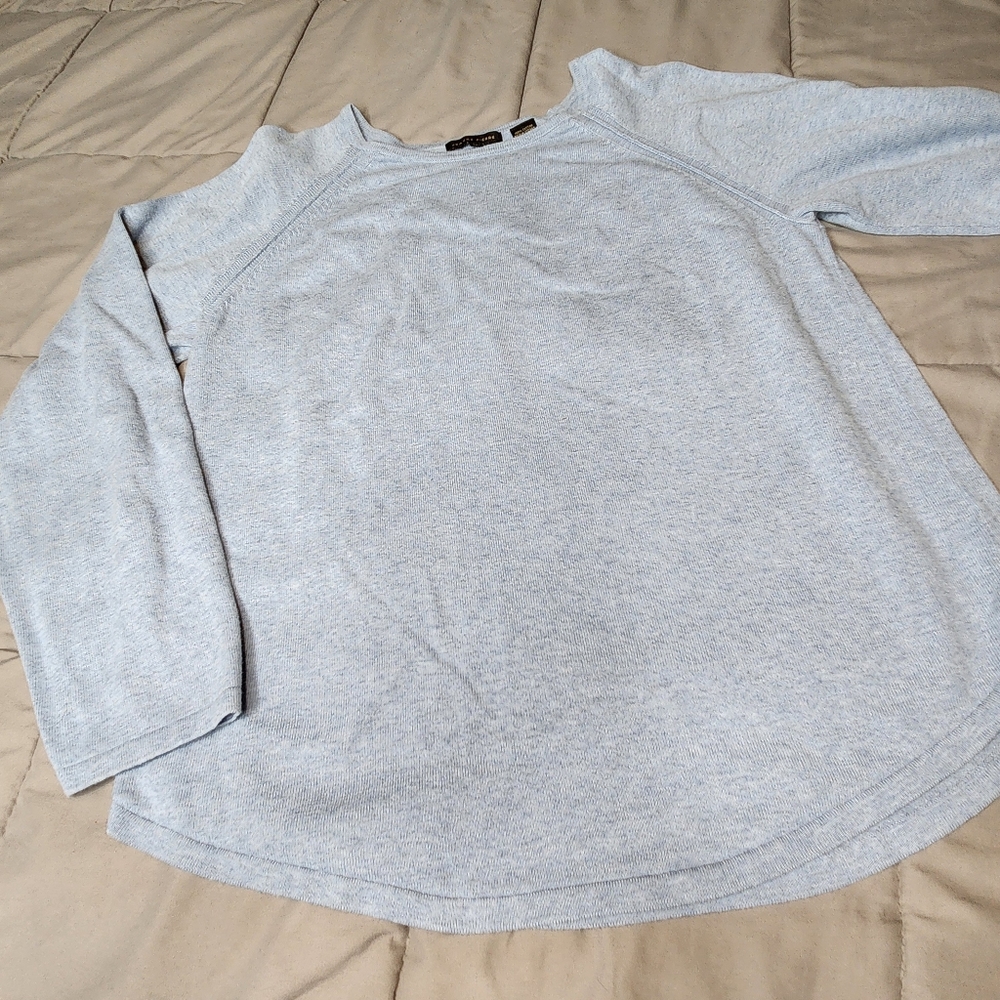 Jeanne Pierre Cotton Blue Sweater